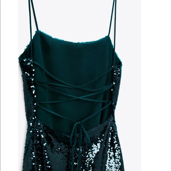 ZARA SEQUIN MINI DRESS - Picture 8 of 8